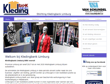 Tablet Screenshot of kledingbank-limburg.nl